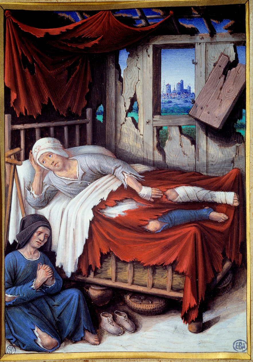 The Death of a Poor Man by Jean Bourdichon