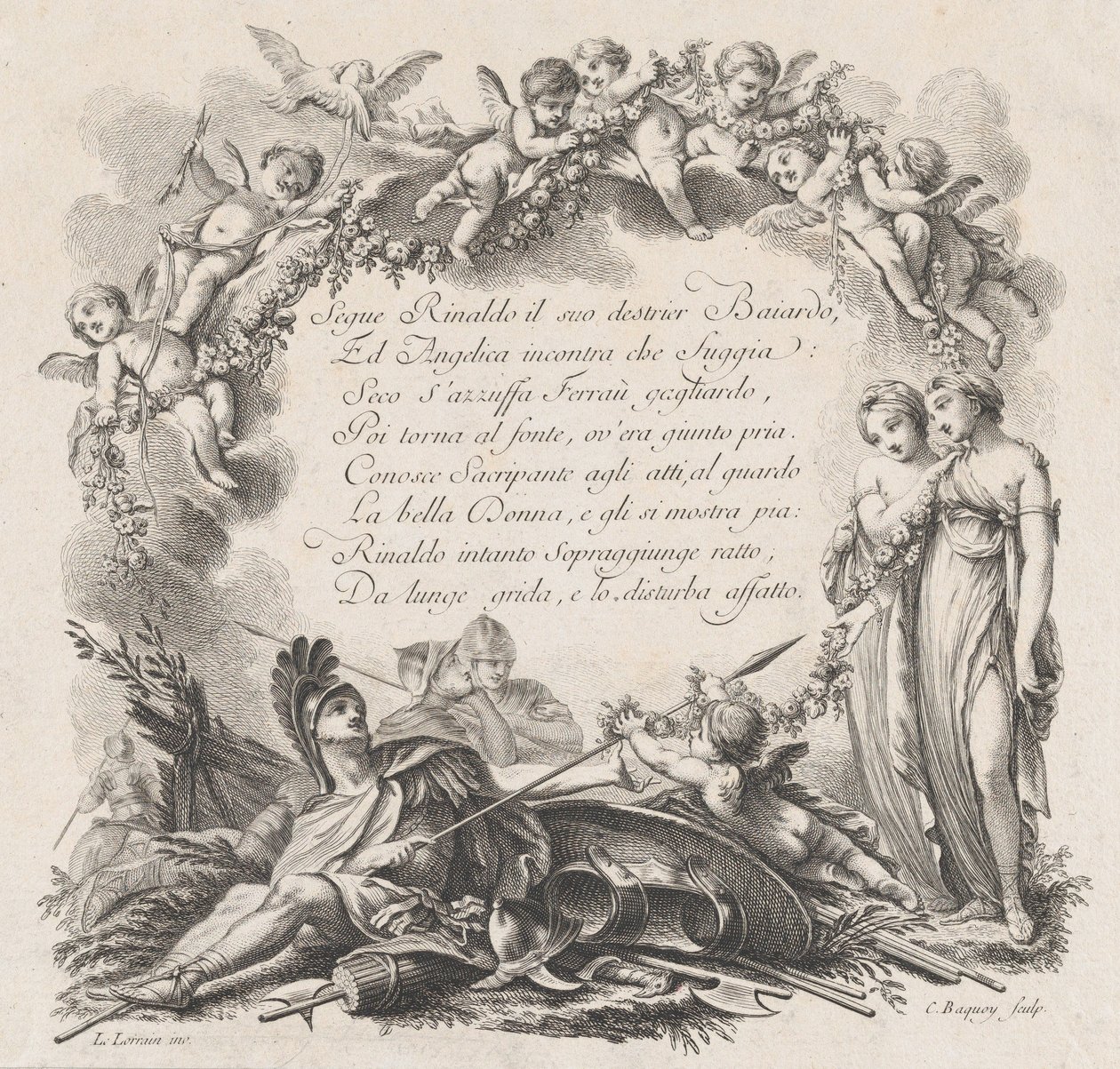Vignette for the first chant of Roland Furieux by Jean Charles Baquoy