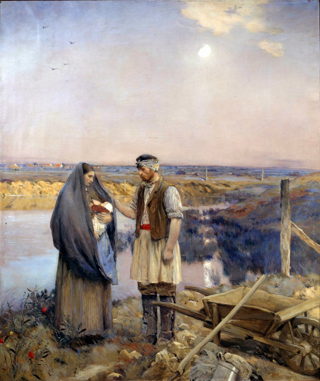 The Day Made a Peasant Family by Jean Charles Cazin