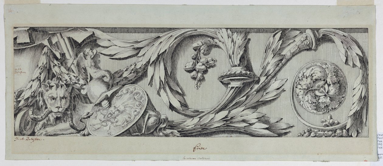 Frieze with Rinceau, 1775–80 by Jean Charles Delafosse