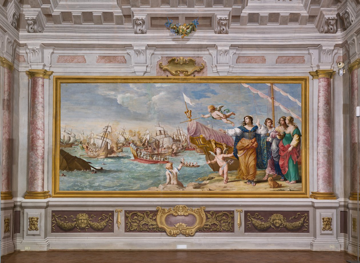 Meeting of Mark Antony and Cleopatra by Jean & Cialdieri Girolamo (1641 44)) Boulanger