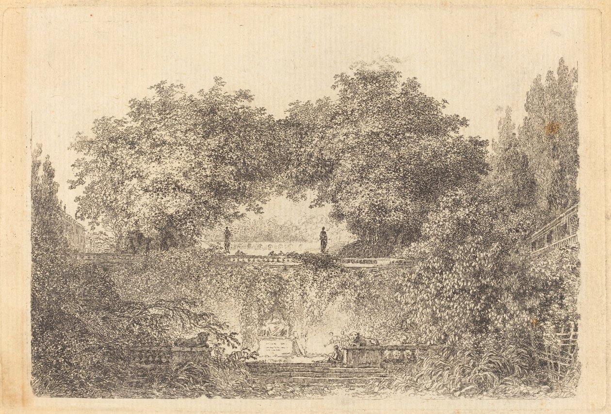 The Little Park by Jean Claude Richard de Saint Non after Jean Honoré Fragonard