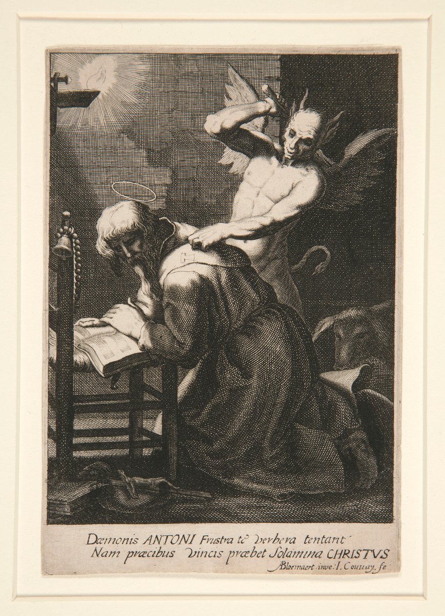 St. Anthony and a Demon by Jean Couvay