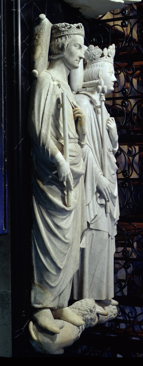 Effigies of Philippe III the Bold and Philippe IV the Fair by Jean D
