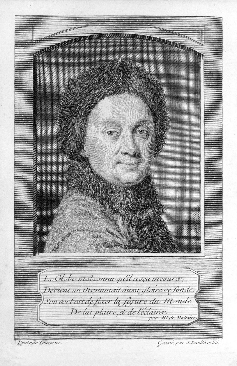 Pierre-Louis Moreau de Maupertuis, astronomer by Jean Daullé