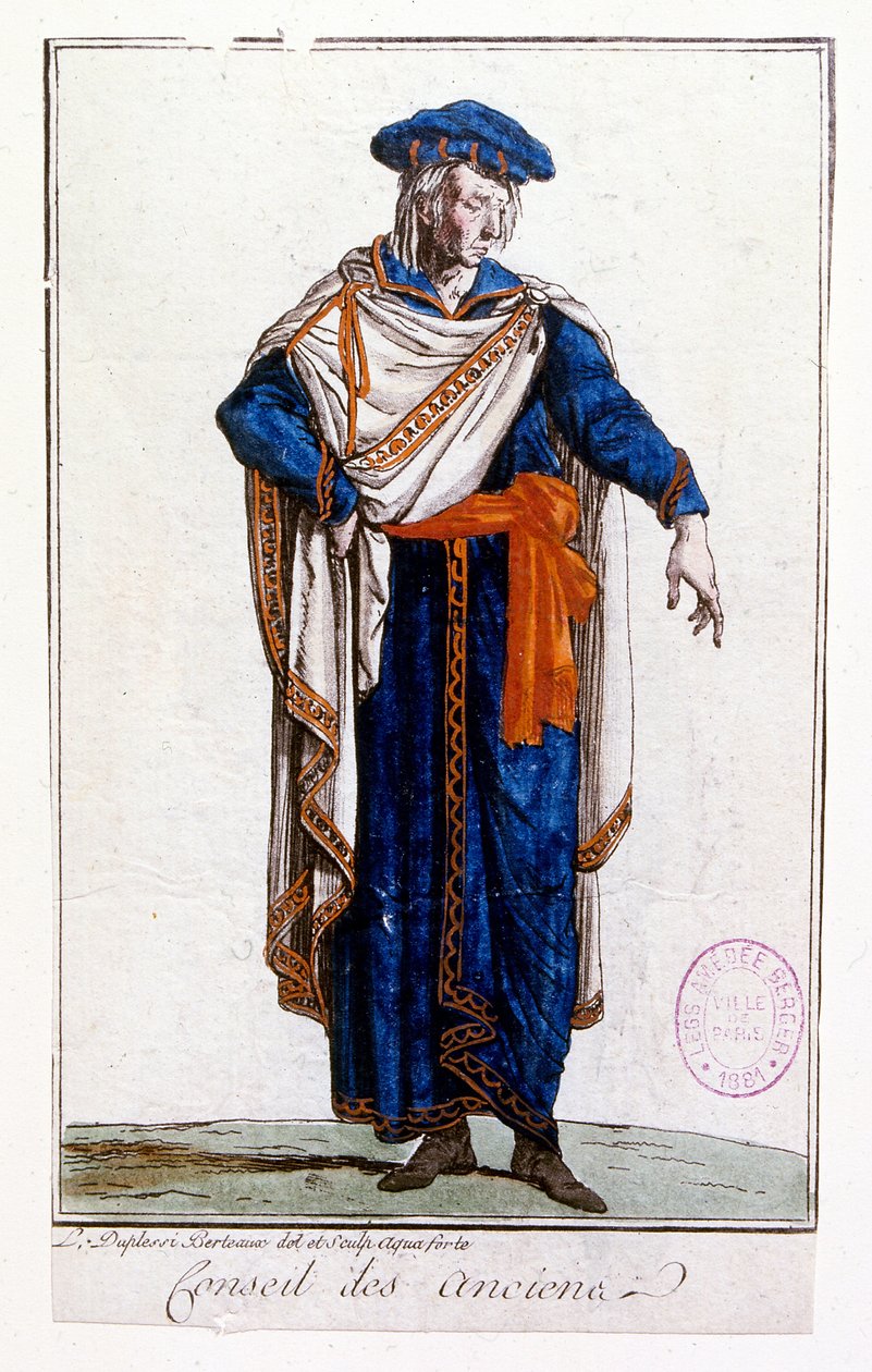 Uniform of a Member of the French Council of State 1795 During the Period of the Directory by Jean Duplessi-Bertaux