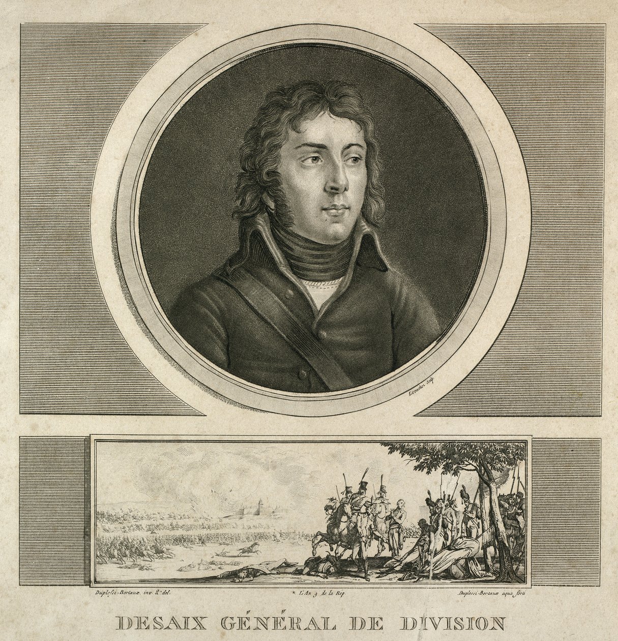Portrait of General Louis Charles Antoine Desaix by Jean Duplessi Bertaux
