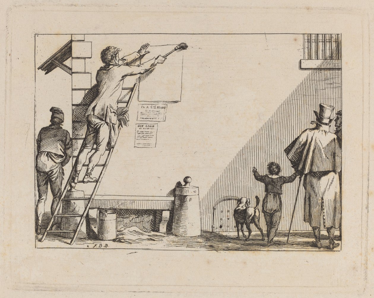 Street Scene by Jean Duplessis Bertaux