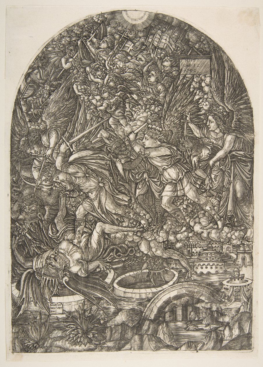 Saint Michael and the Dragon, from the Apocalypse by Jean Duvet