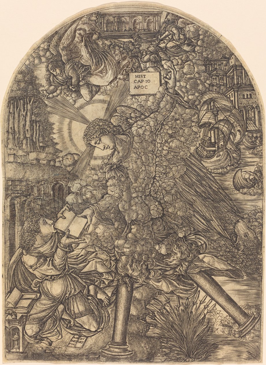 The Angel Gives Saint John the Book to Eat by Jean Duvet
