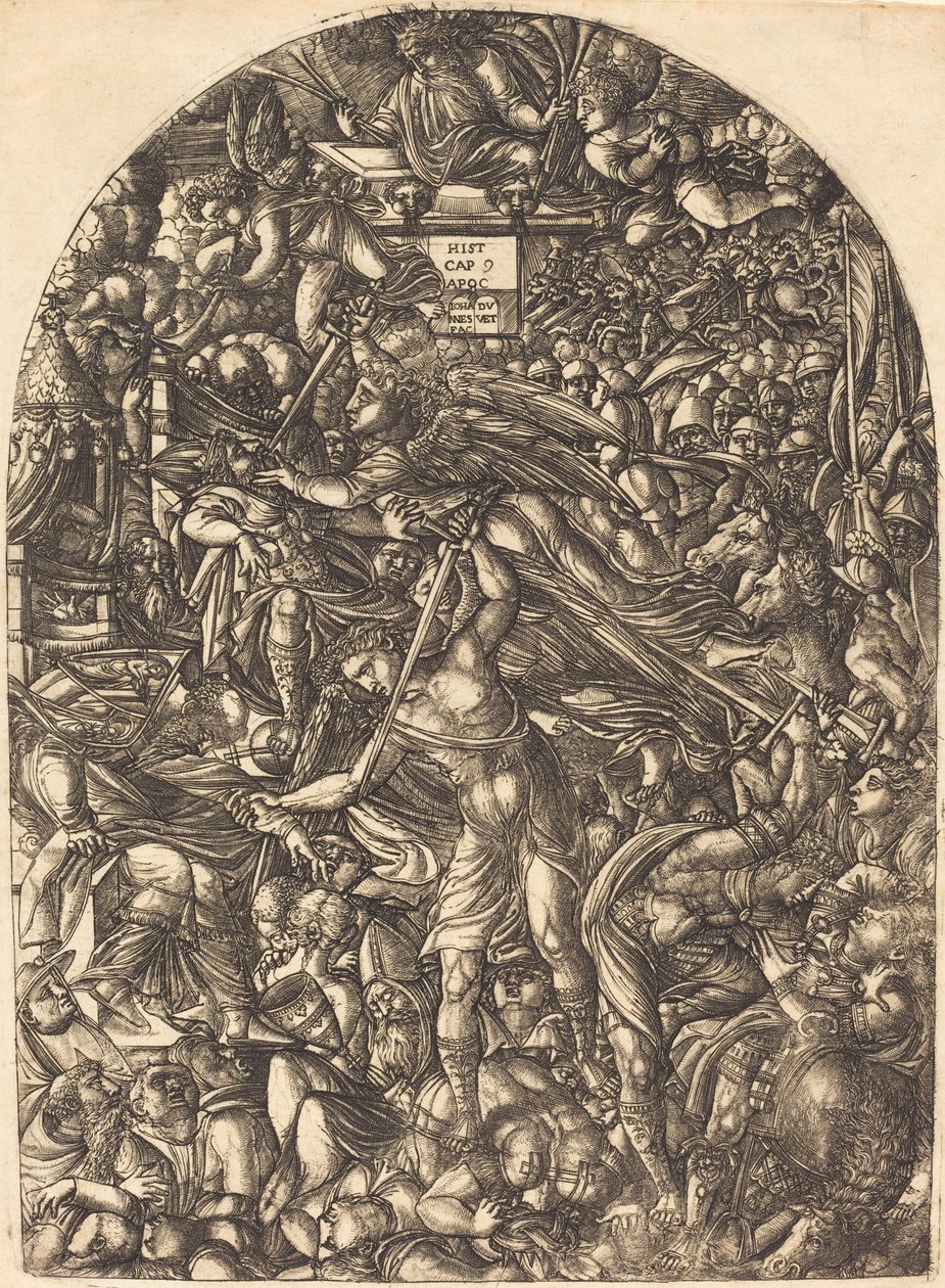 The Angel Sounding the Sixth Trumpet by Jean Duvet