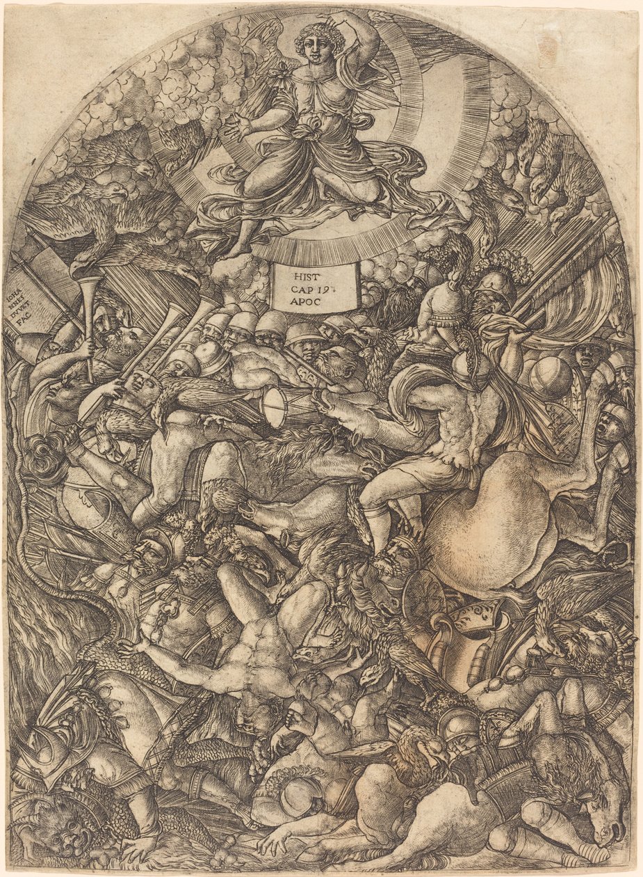 The Angel in the Sun Calling the Birds of Prey by Jean Duvet