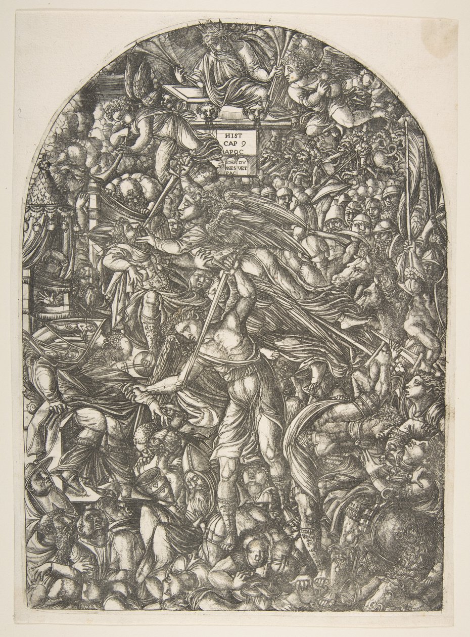 The Angel Sounding the Sixth Trumpet, from the Apocalypse by Jean Duvet