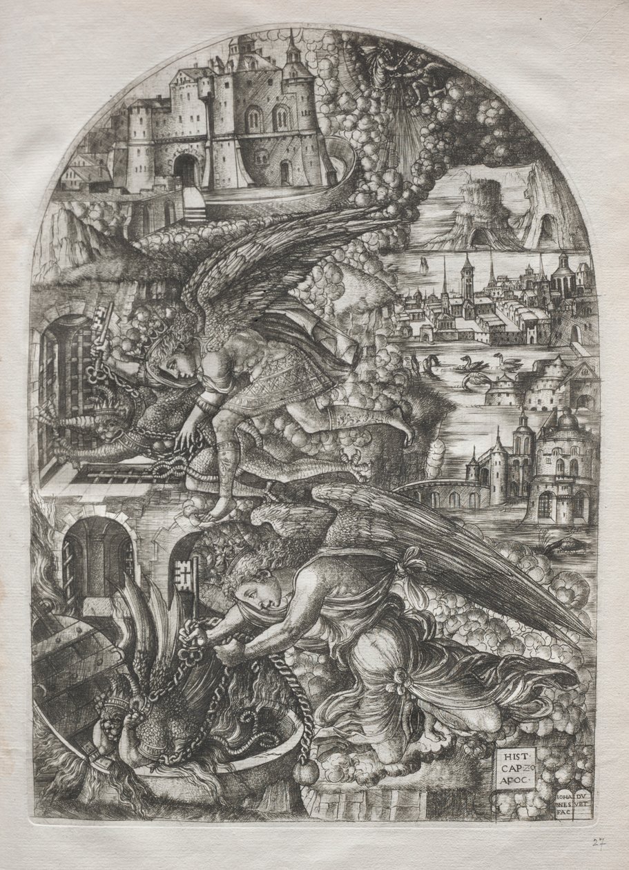 The Apocalypse: Satan Bound for a Thousand Years by Jean Duvet