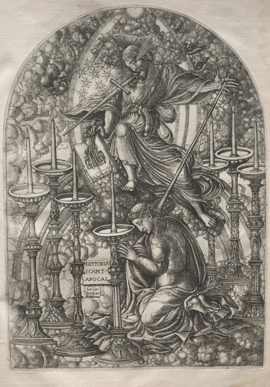 The Apocalypse: St. John Sees Seven Golden Candlesticks by Jean Duvet
