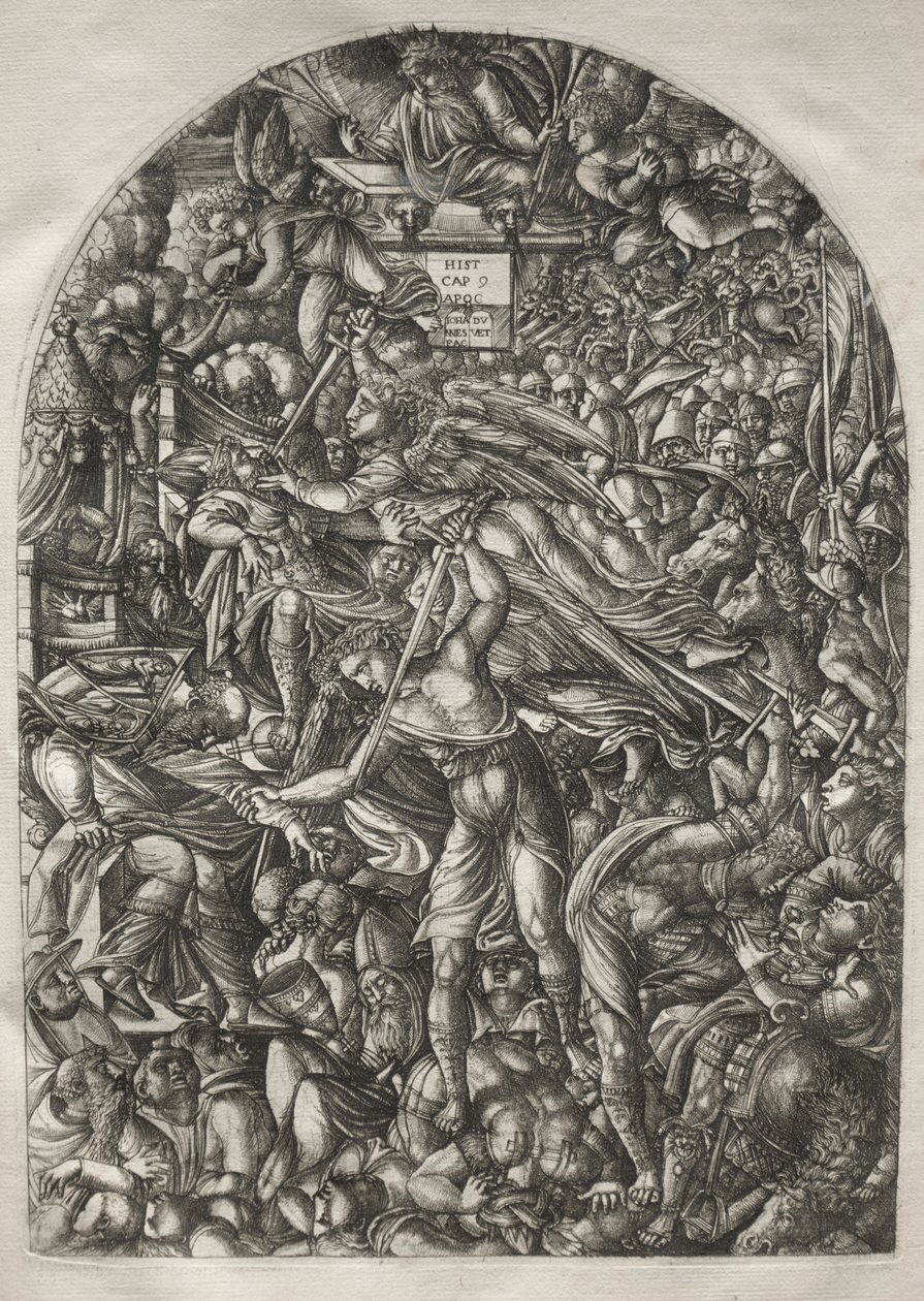 The Apocalypse: The Angel Sounding the Sixth Trumpet by Jean Duvet