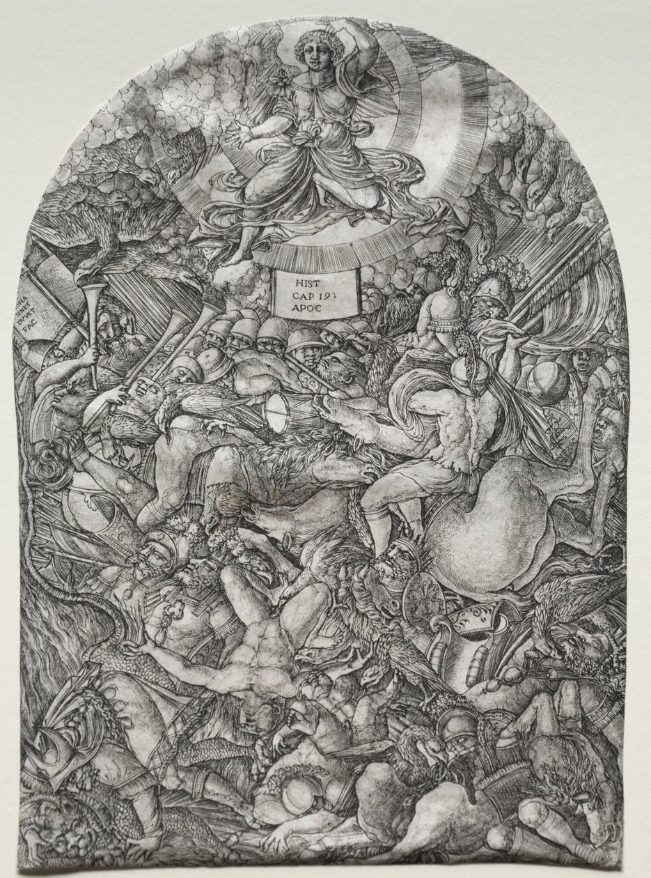 The Apocalypse: The Angel in the Sun Calling the Birds of Prey by Jean Duvet