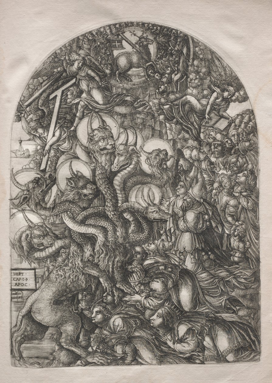 The Apocalypse: The Beast with Seven Heads and Ten Horns by Jean Duvet