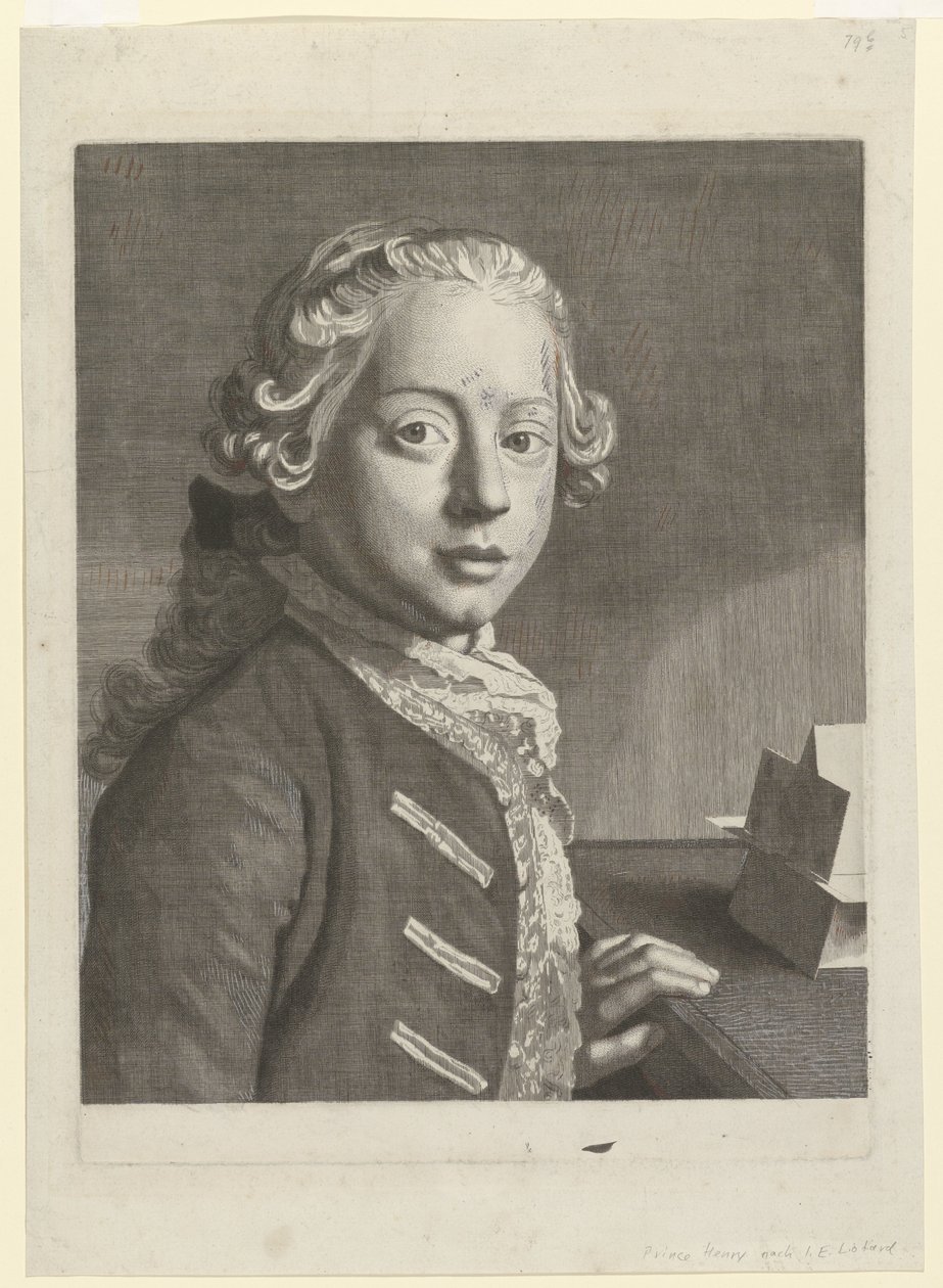 Portrait of Henry Frederick, Duke of Cumberland by Jean Etienne Liotard (attributed to)