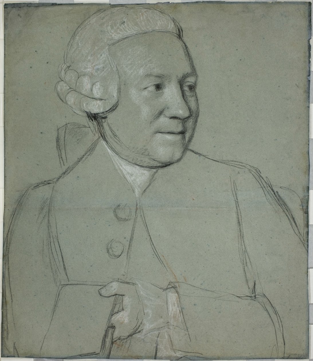Portrait of a Man Holding a Book, Turned to the Right by Jean Étienne Liotard