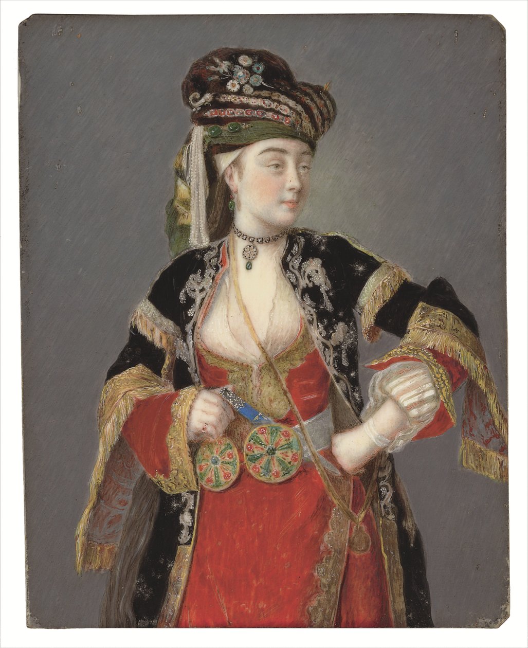 Presumed Portrait of Laura Tarsi in Turkish Dress by Jean Étienne Liotard