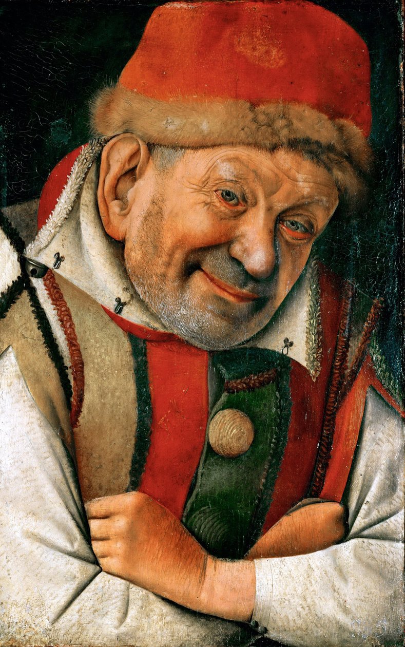 Portrait of the Ferrara Court Jester Gonella by Jean Fouquet