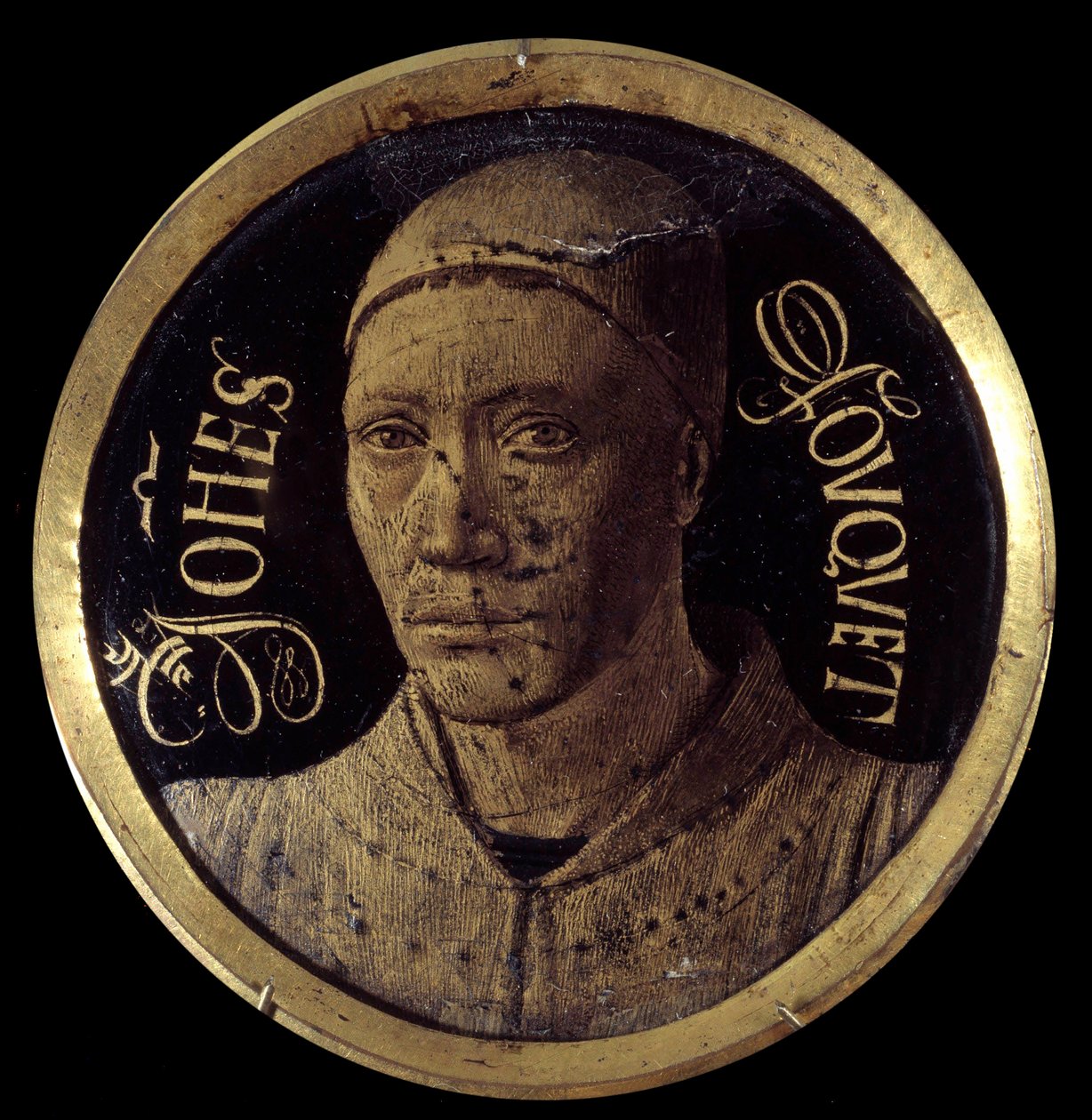 Self-Portrait from the Diptych of Notre-Dame de Melun by Jean Fouquet