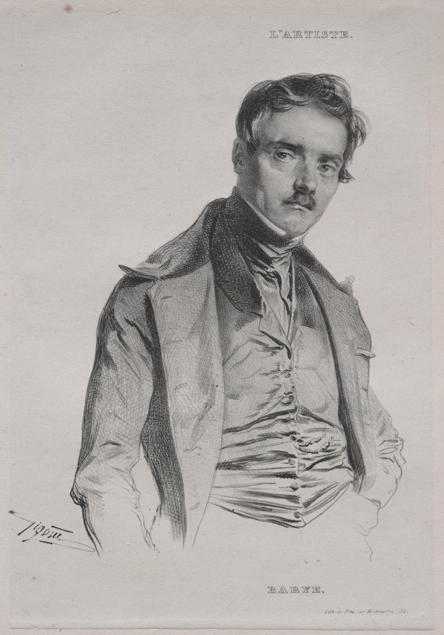 Antoine-Louis Barye by Jean Francois Gigoux