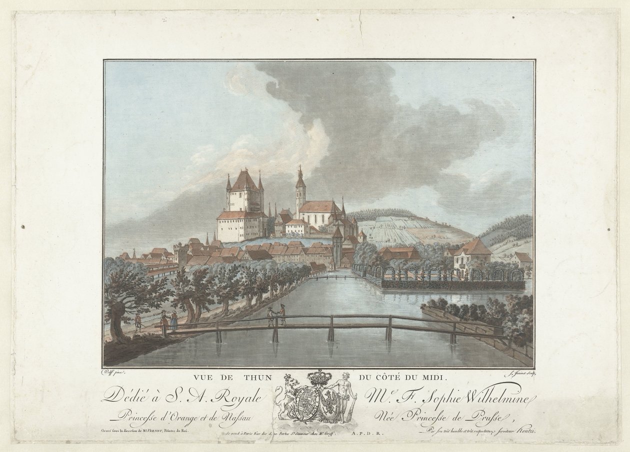 View of Thun by Jean-Francois Janinet