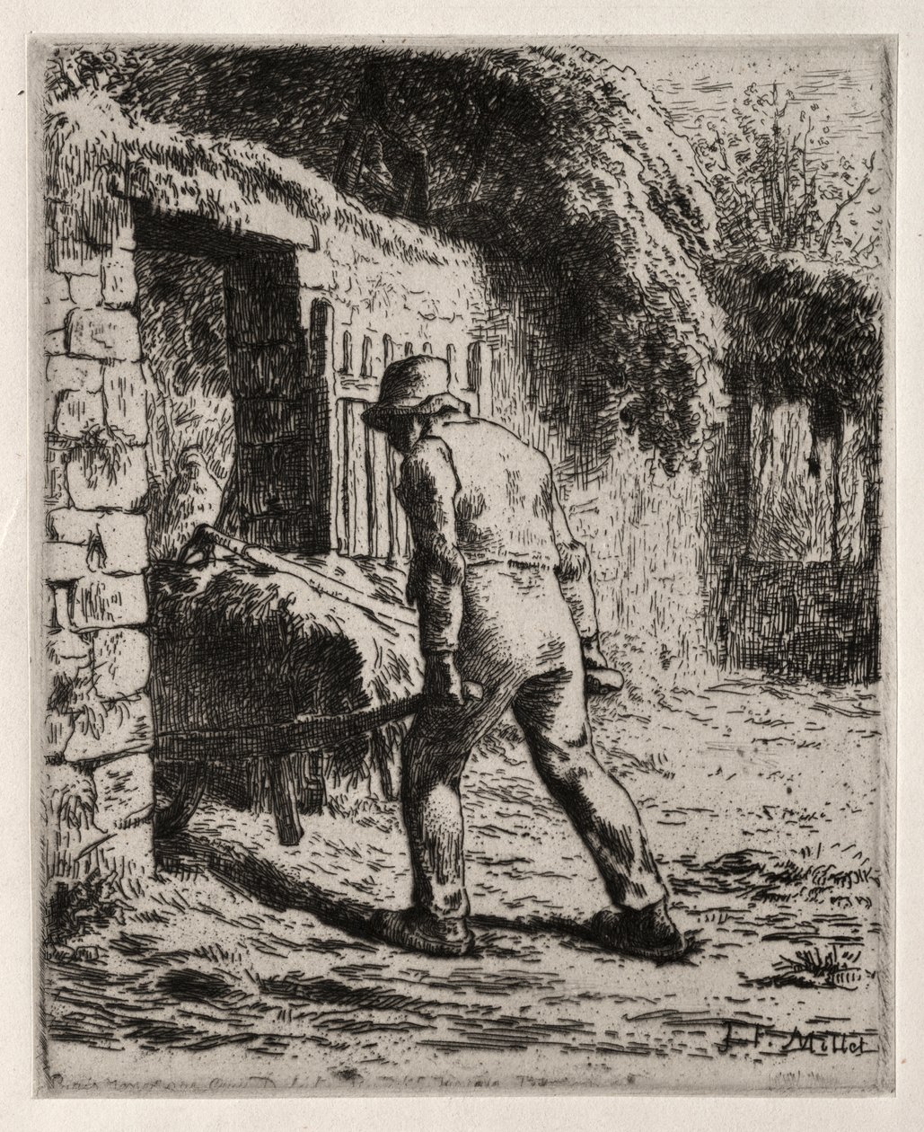 Peasant Returning from the Manure Heap by Jean-Francois Millet
