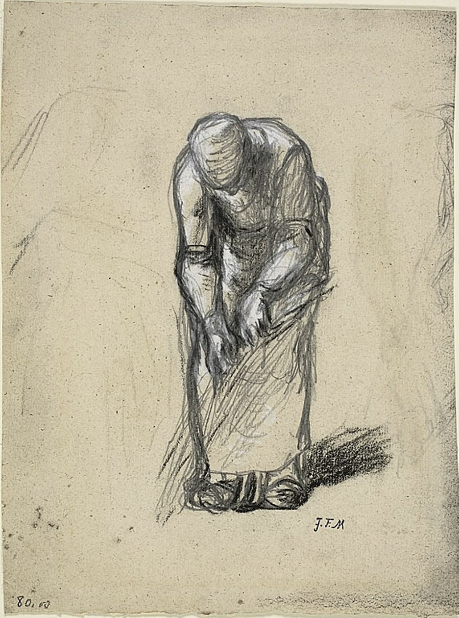 Study for Flax Pulling by Jean Francois Millet