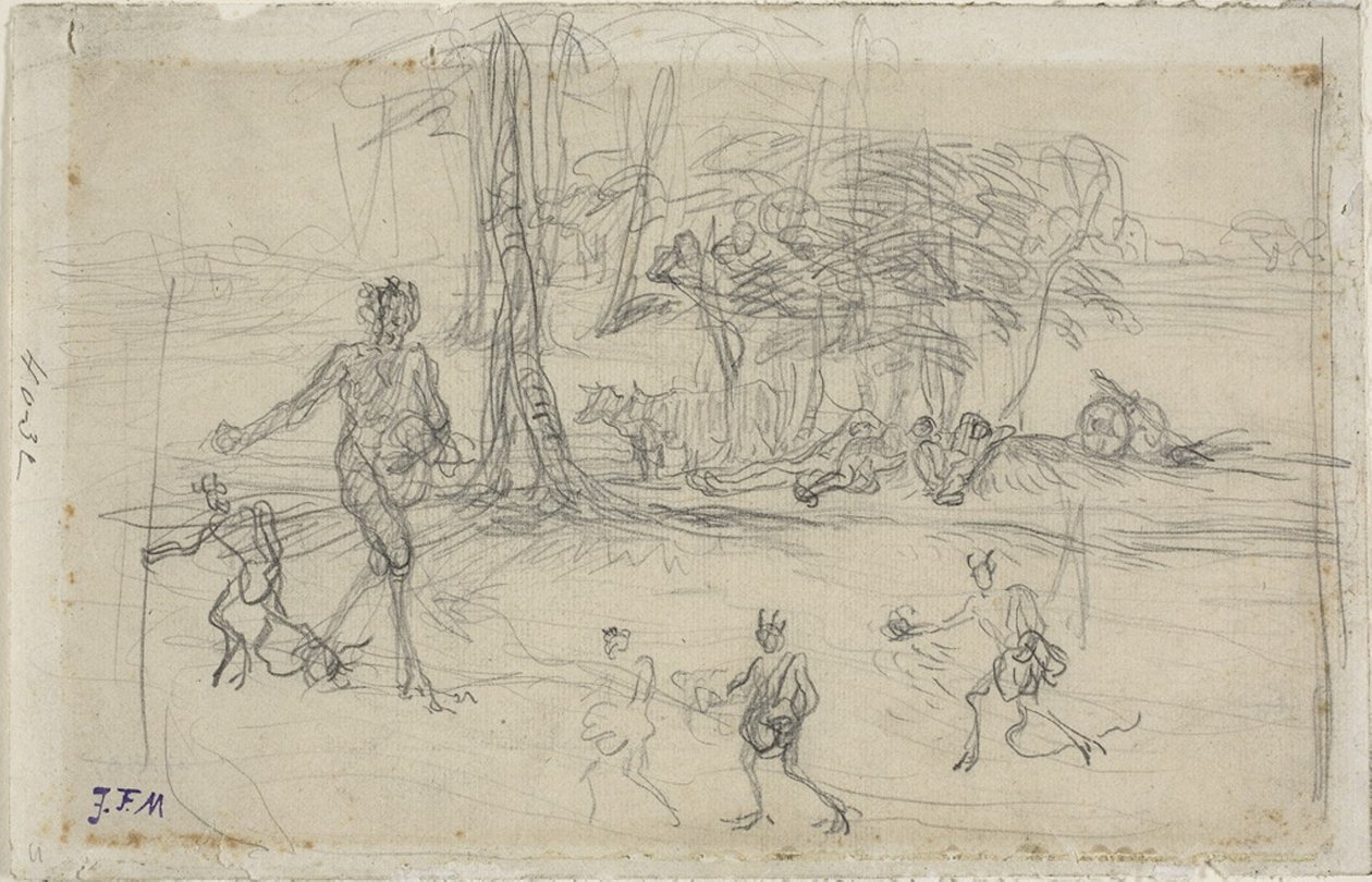 The Devil Sowing by Jean Francois Millet