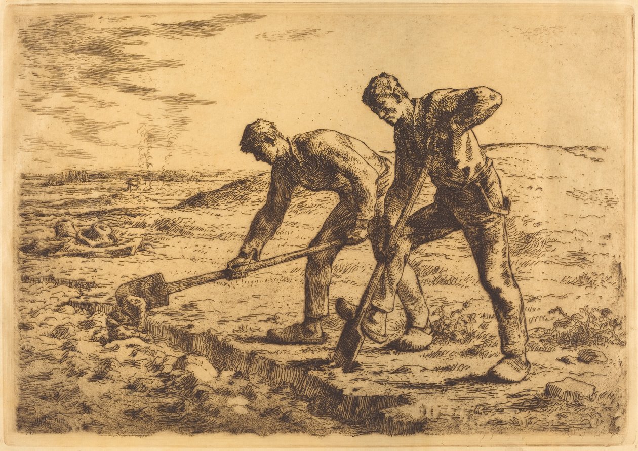The Diggers by Jean Francois Millet