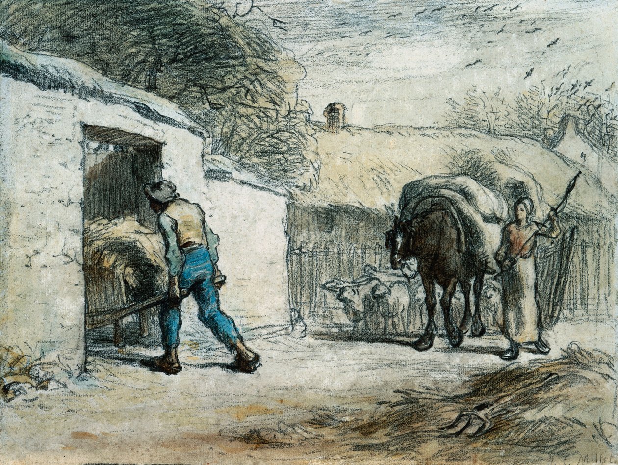 The Return from the Field by Jean Francois Millet