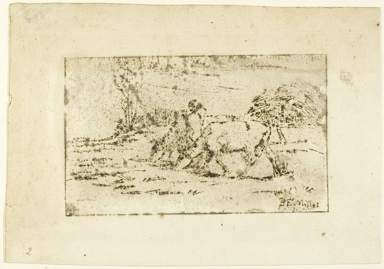The Two Cows by Jean-Francois Millet