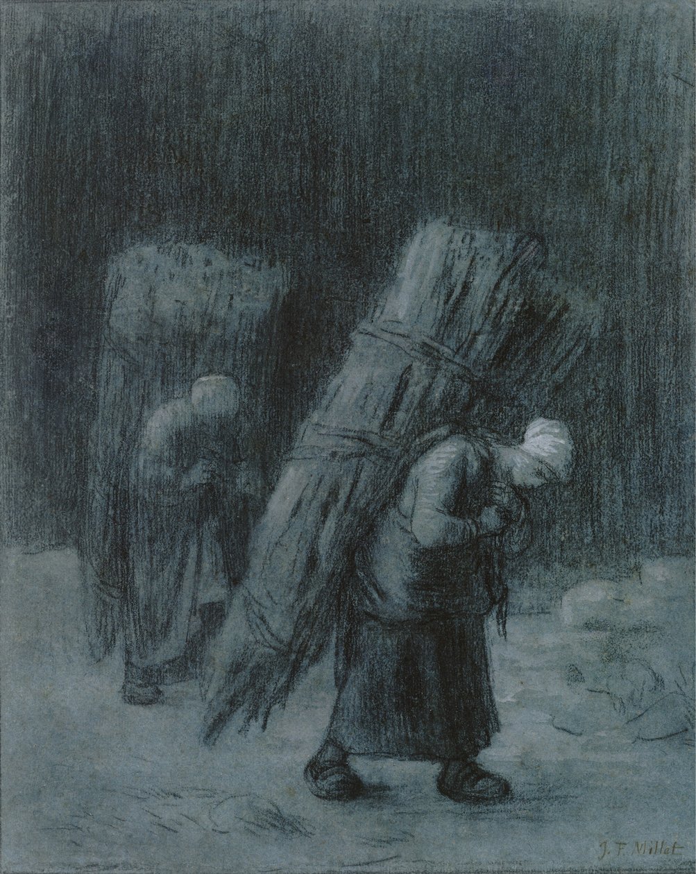 Women Carrying Twigs by Jean Francois Millet