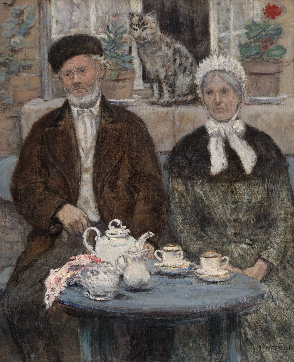 Afternoon Tea by Jean Francois Raffaelli
