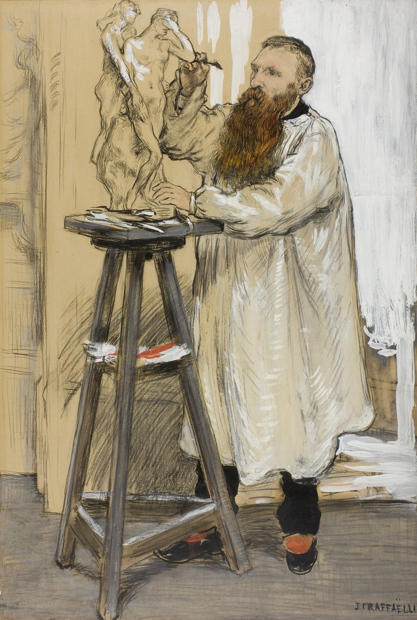 Portrait of the Sculptor Auguste Rodin in his Studio