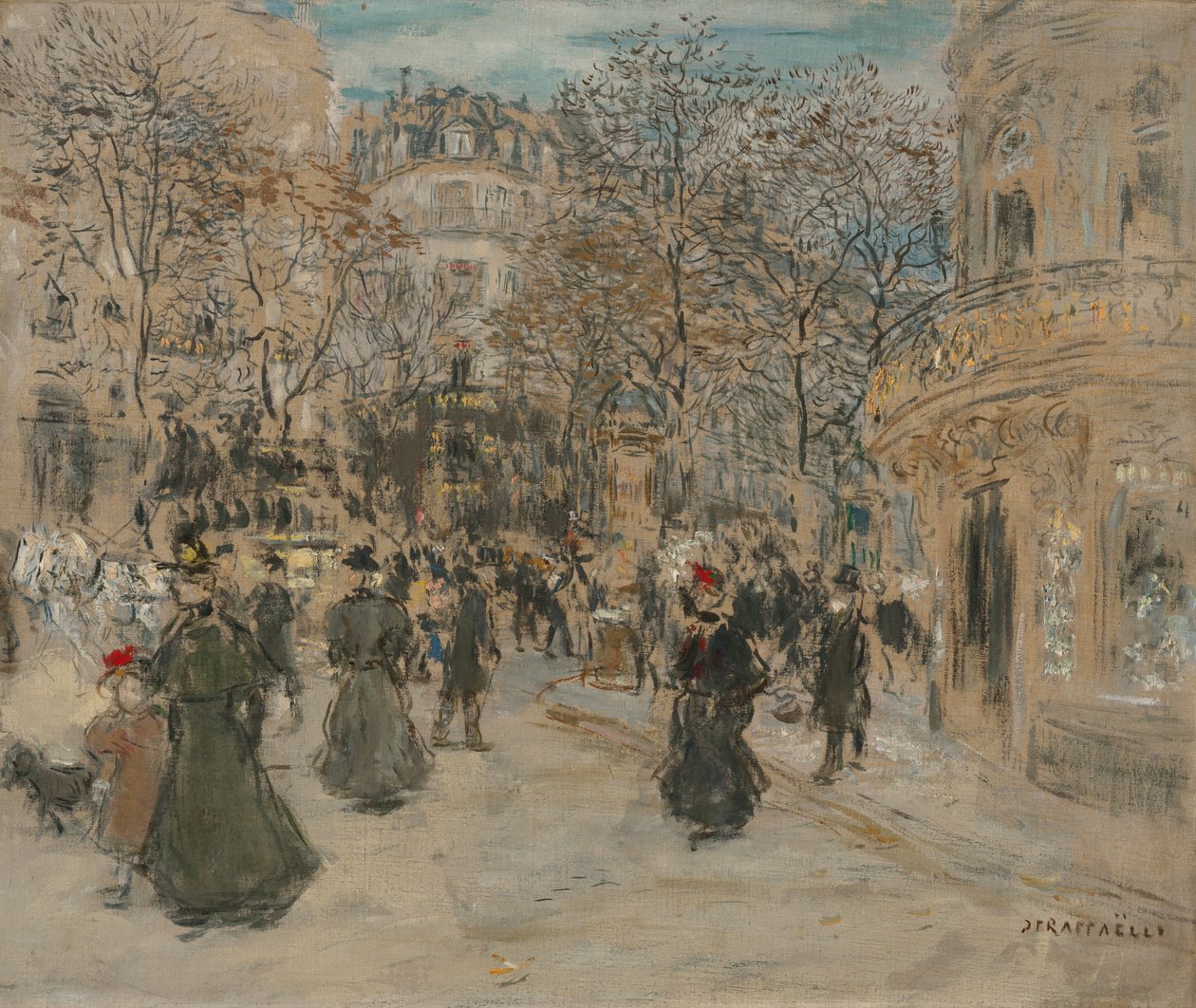 The Boulevard by Jean Francois Raffaelli