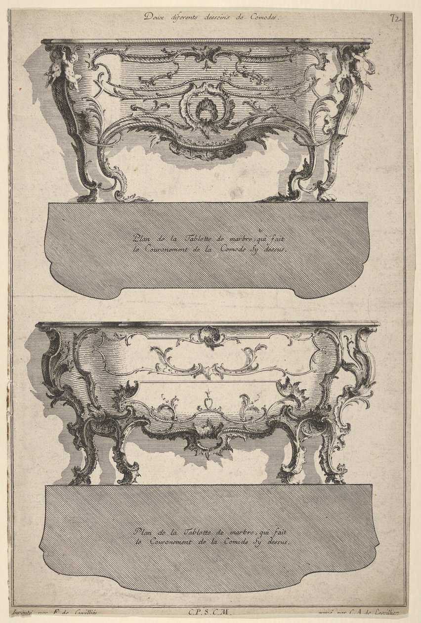 Designs for Two Commodes from 