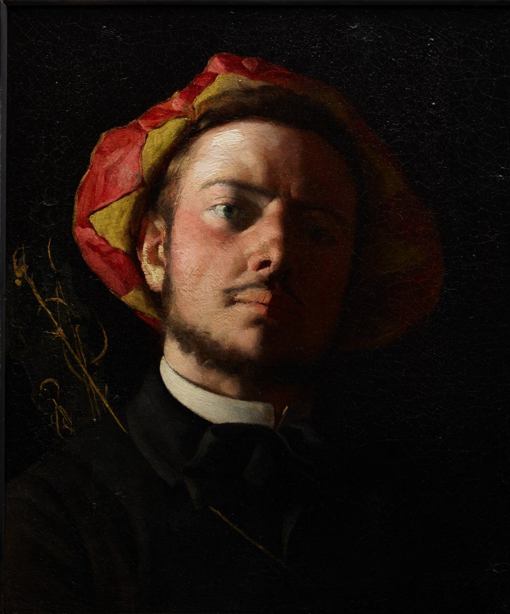Portrait of Paul Verlaine as a Troubadour by Jean Frederic Bazille