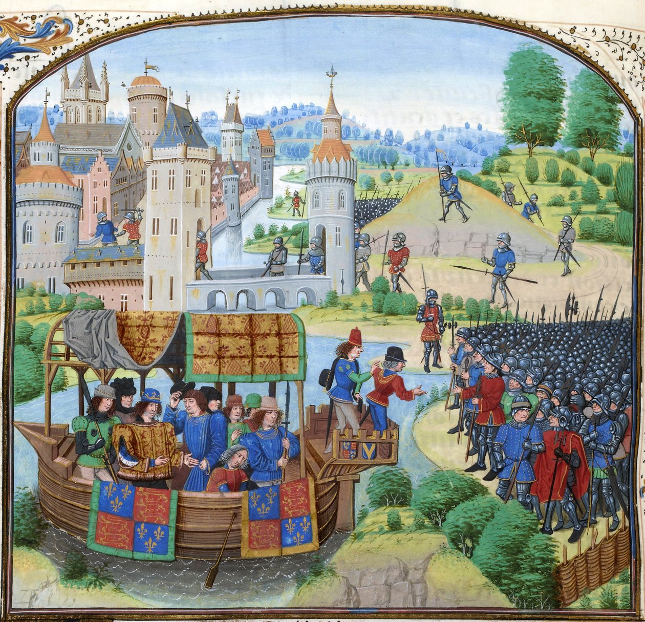 Chronicles, 154v, 12148 btv1b8438605hf336, crop by Jean Froissart