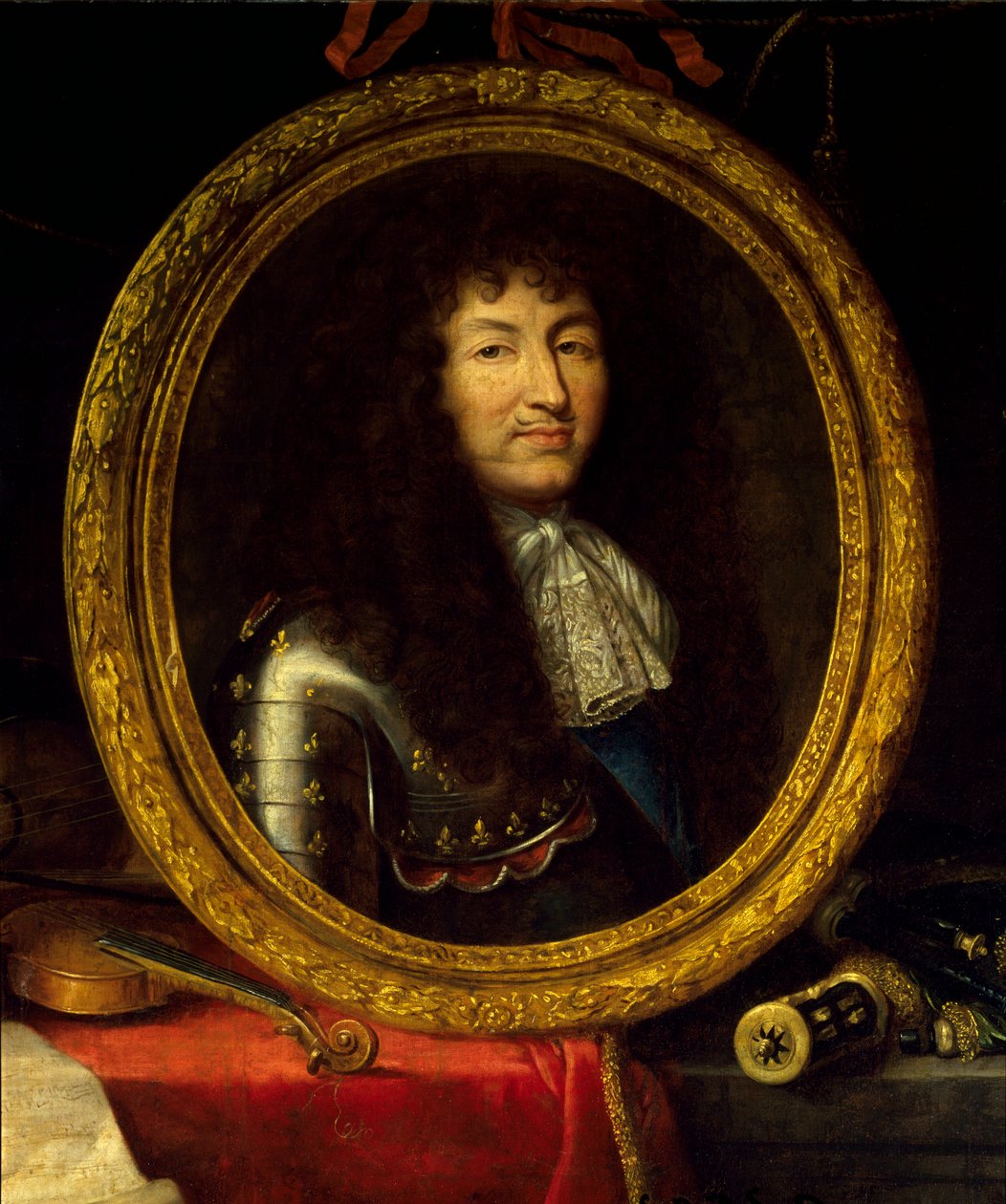 Portrait of Louis XIV King of France (detail) by Jean Garnier