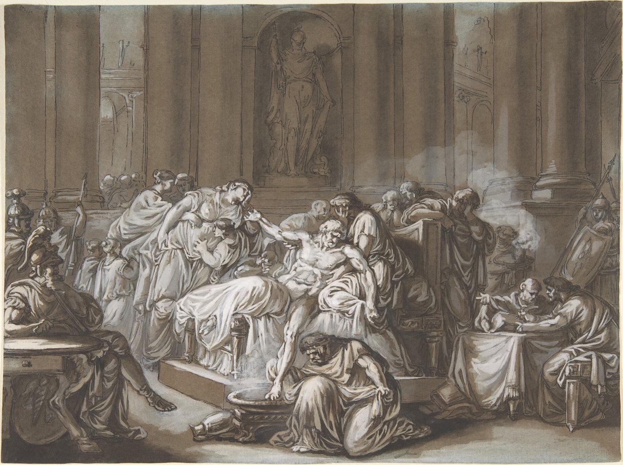 The Death of Seneca by Jean Guillaume Moitte