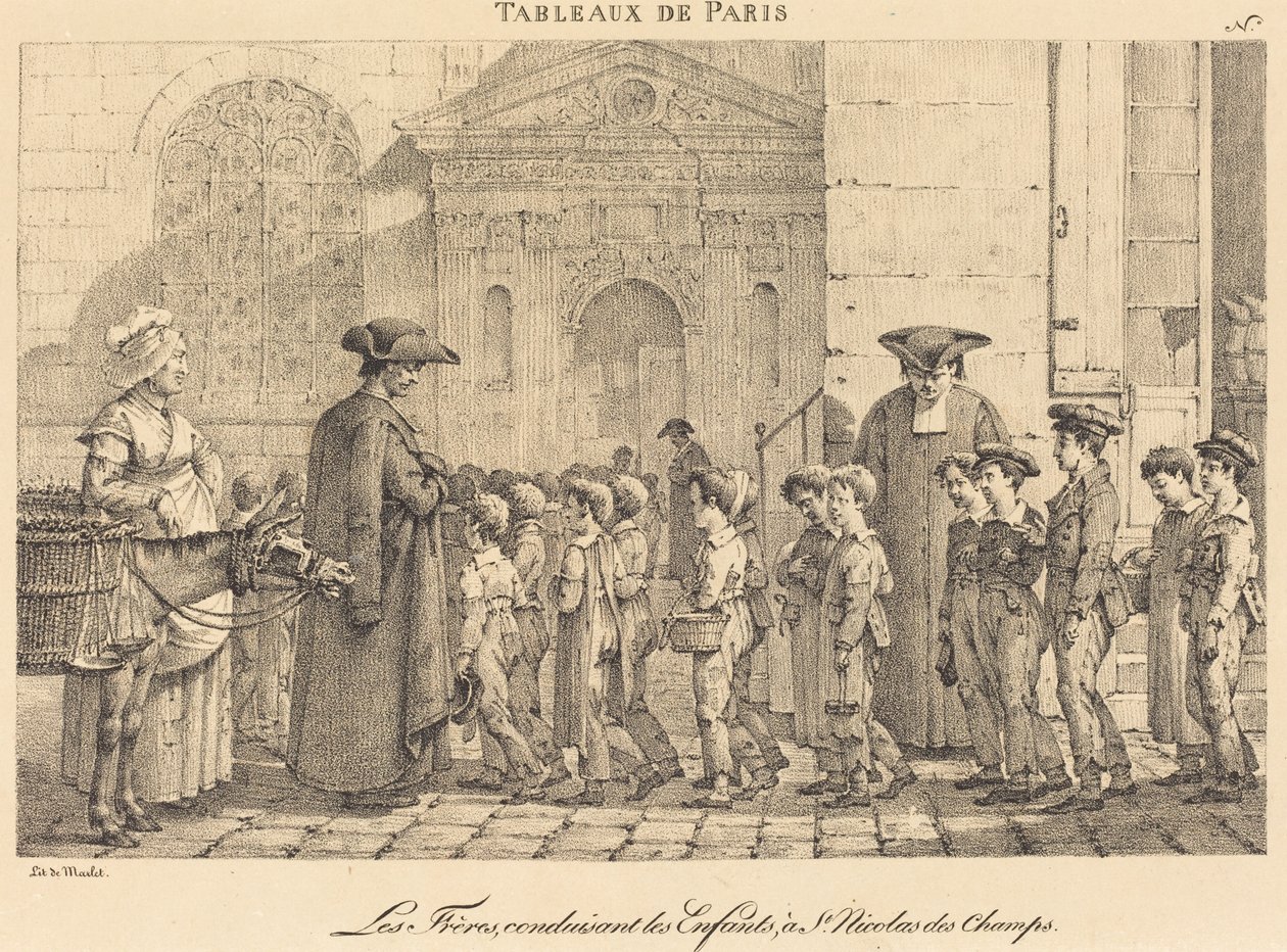 The Brothers Lead the Children, at St. Nicolas des Champs by Jean Henri Marlet