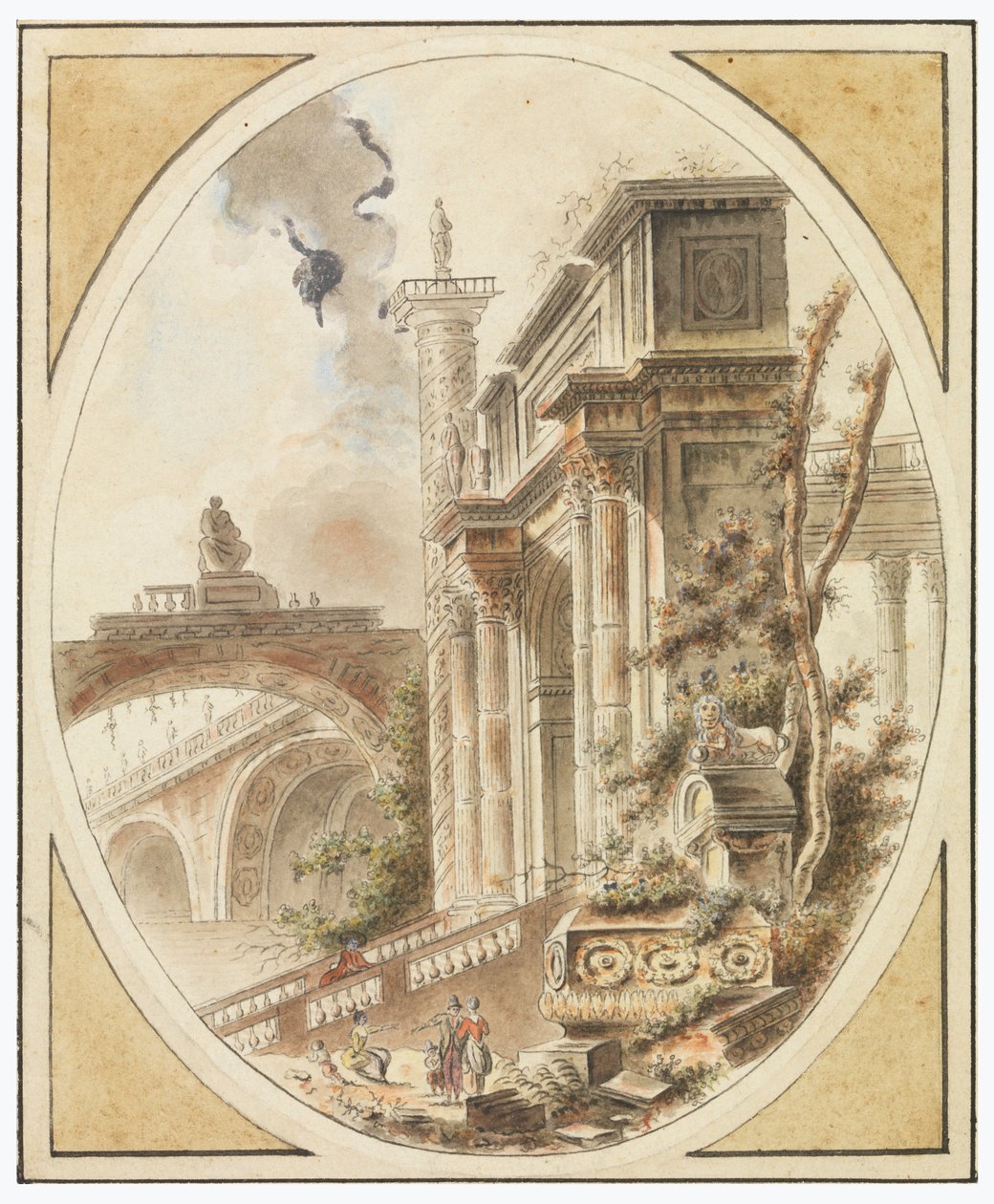 Fantasy of an Architectural Ruin, ca. 1770 by Jean Henry Alexandre Pernet