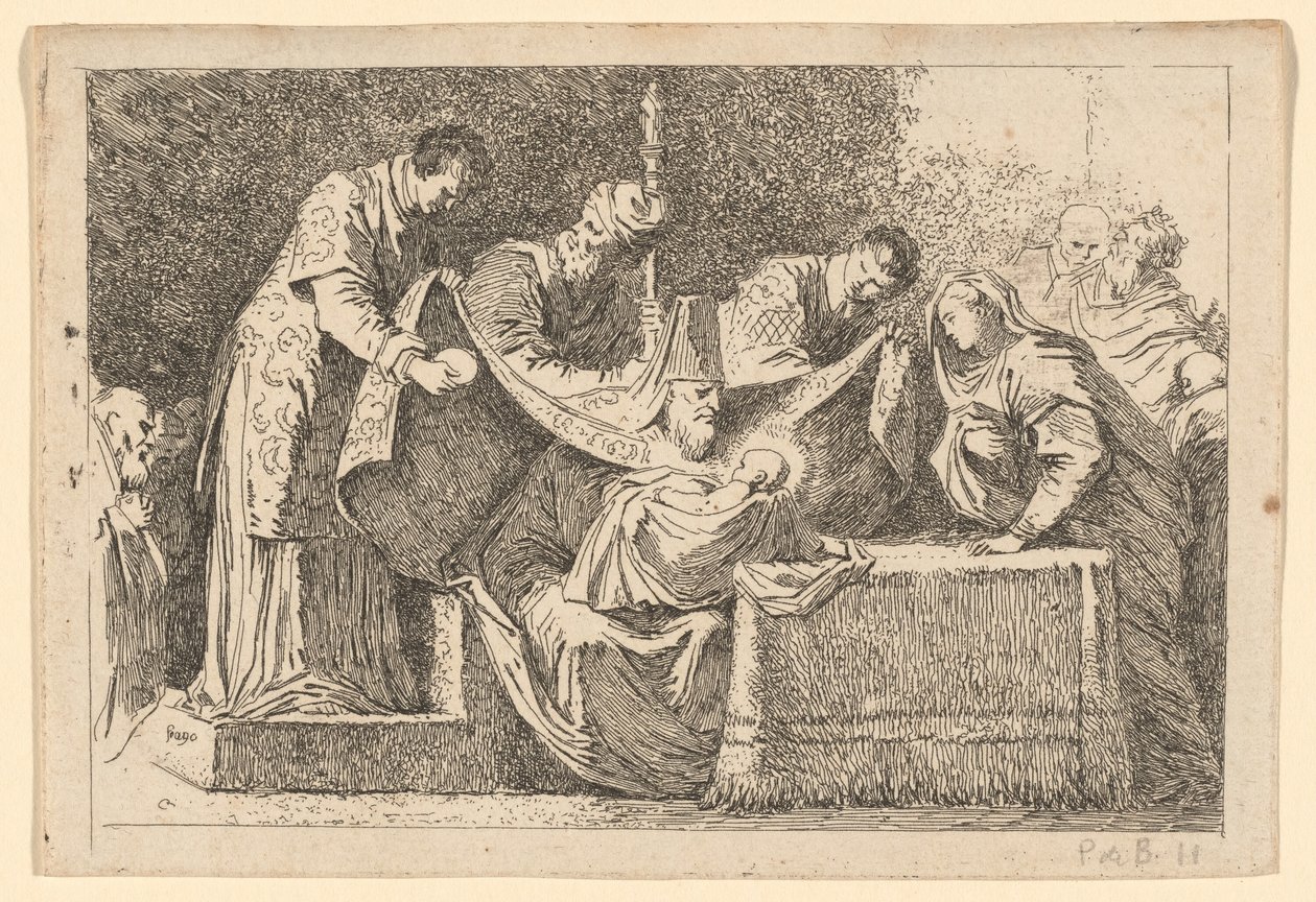 The Circumcision by Jean Honoré Fragonard after Jacopo Tintoretto
