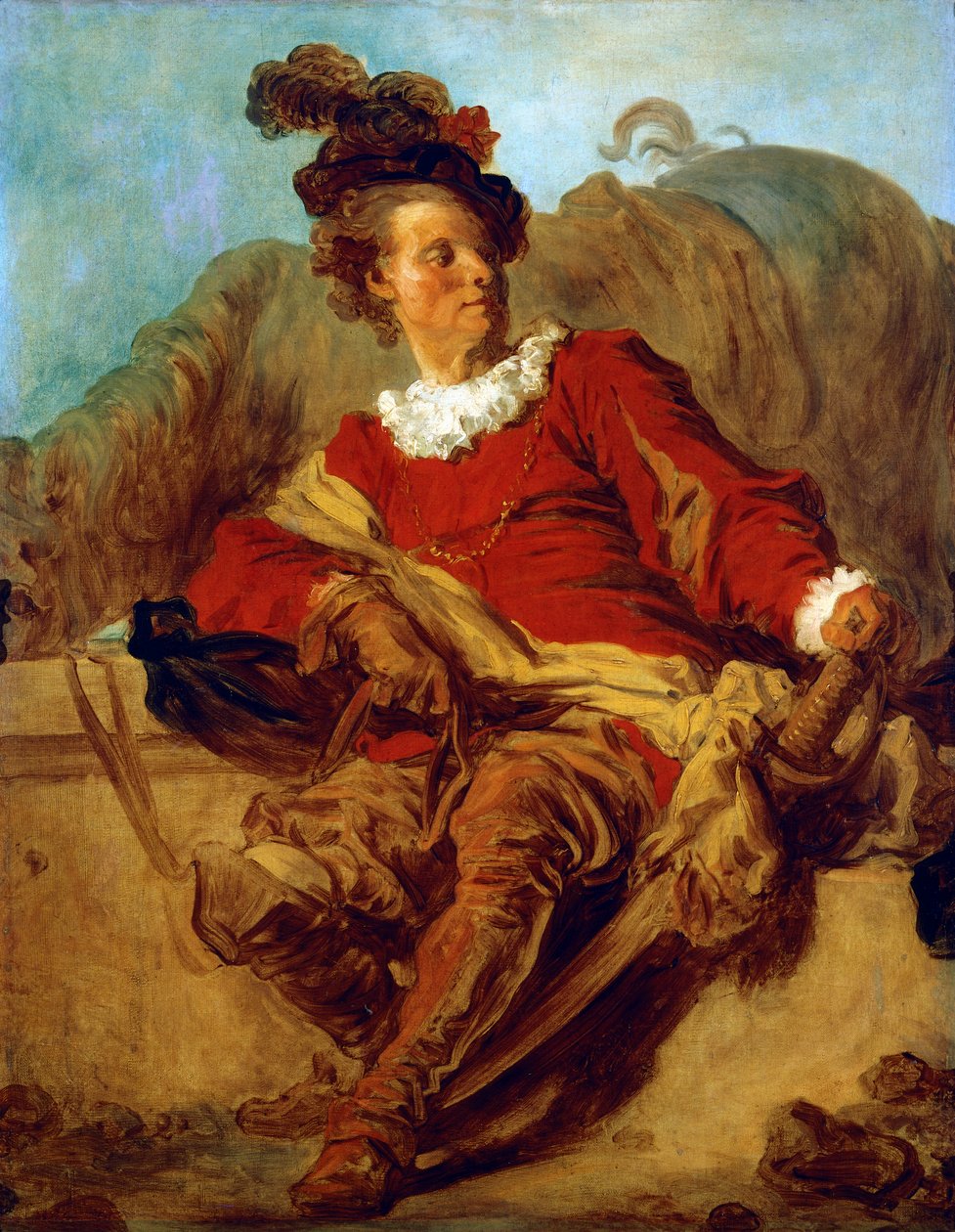 Abbot of Saint-Non, Dressed in Spanish Style by Jean Honore Fragonard