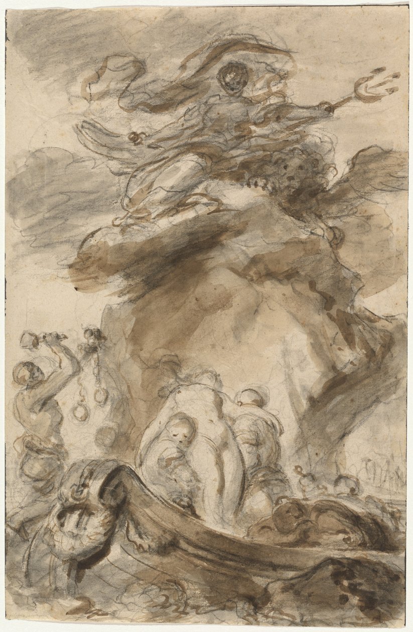 Angelica Is Exposed to the Orc by Jean Honore Fragonard