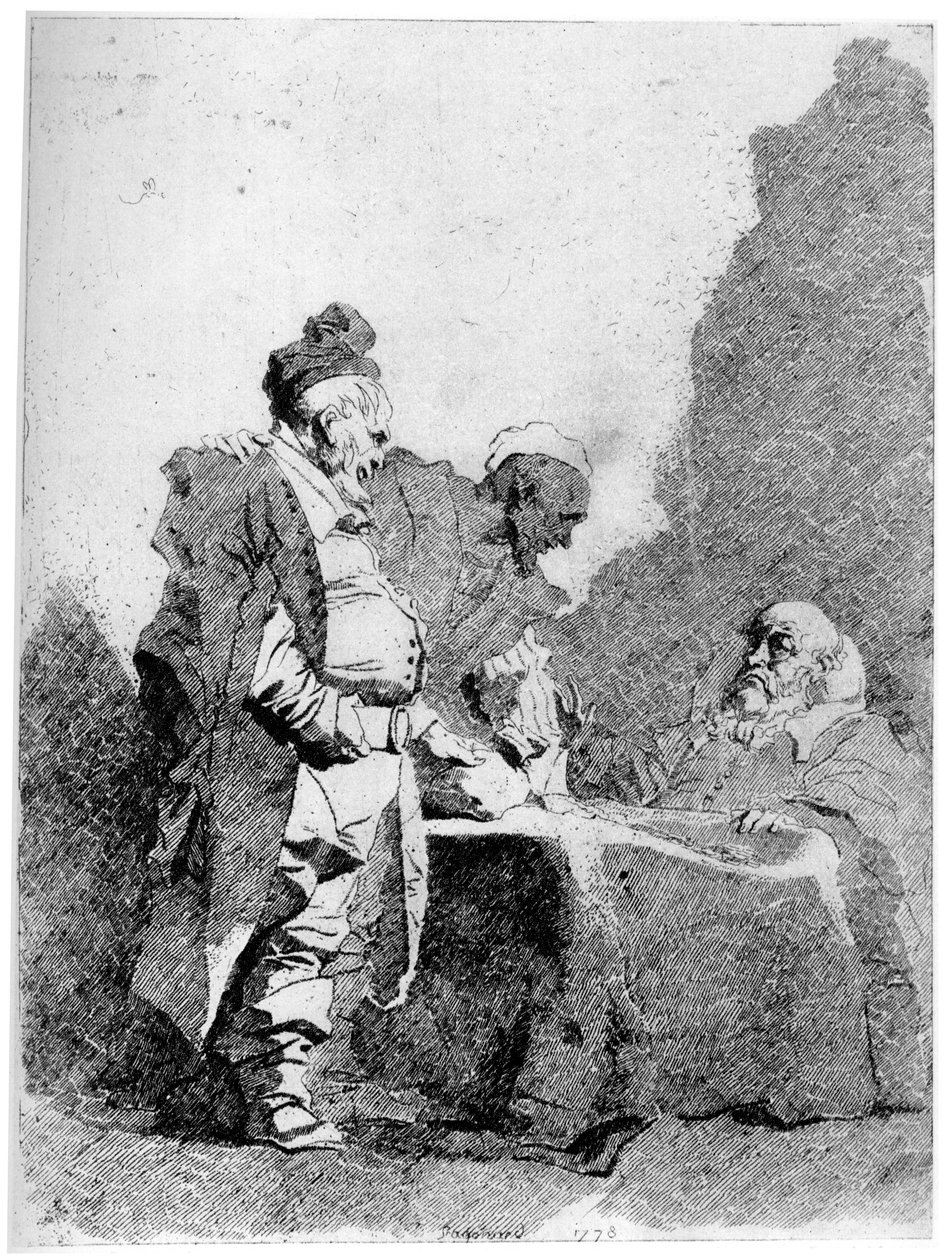 Les Traitants by Jean Honore Fragonard